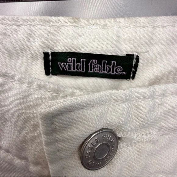 Wild Fable Women’s Size 0 White Wide Leg Cargo Jeans - Picture 9 of 16